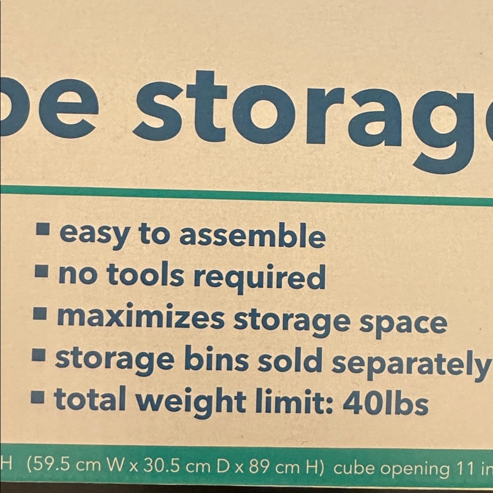 6-Cube Storage Rack - Modular Home Organizer - Picture 3 of 4